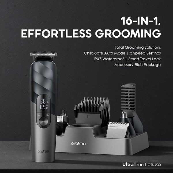 Oraimo UltraTrim 16-In-1 family grooming kit